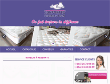 Tablet Screenshot of confortex-distribution.com